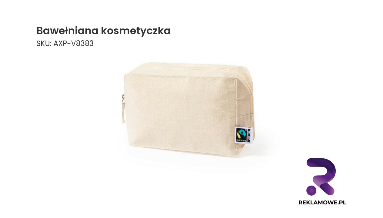 Bawełniana kosmetyczka idealna do przechowywania kosmetyków