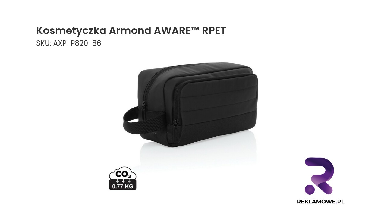 Elegancka kosmetyczka Armond wykonana z recyklingowanego PET