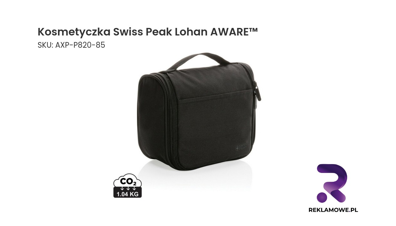 Kosmetyczka Swiss Peak Lohan AWARE w kolorze czarnym