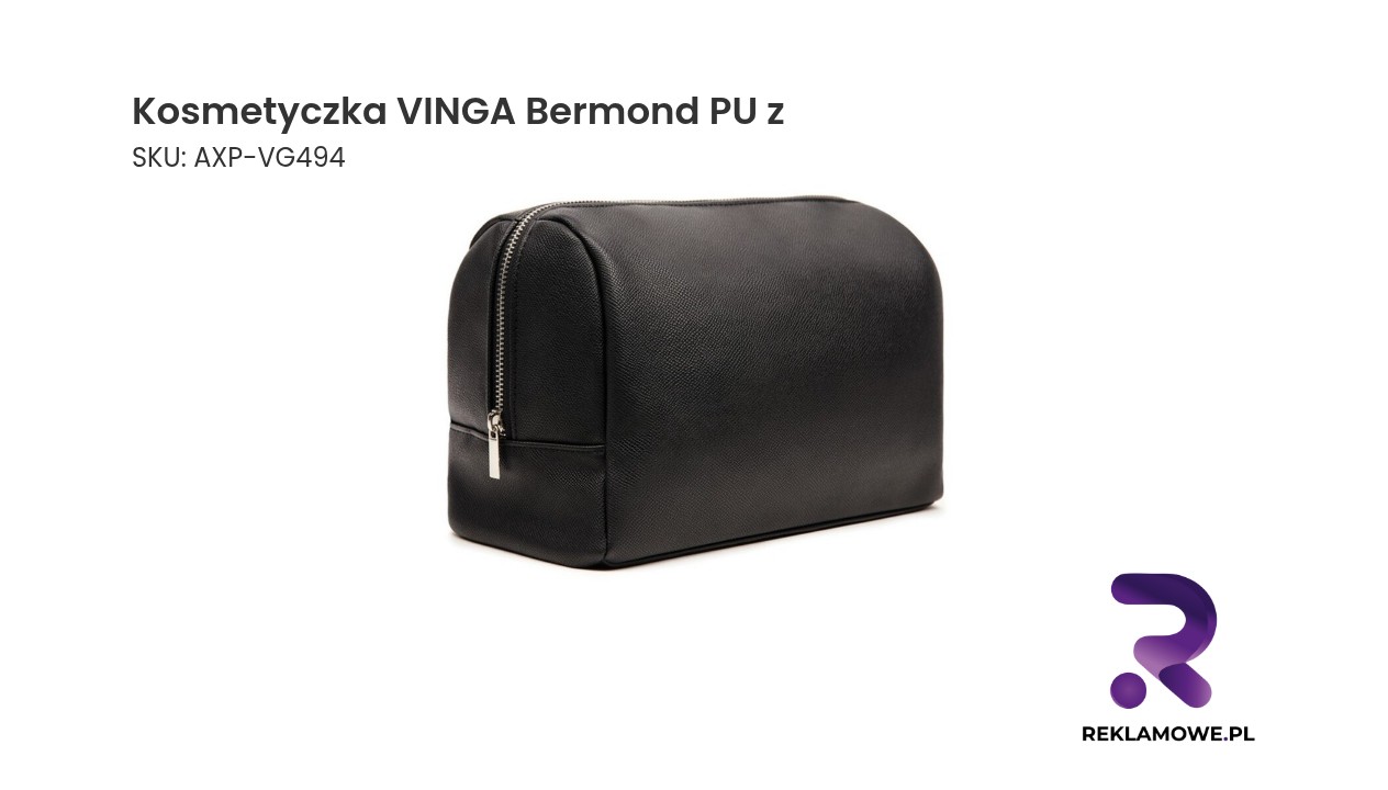 Kosmetyczka VINGA Bermond PU w kolorze ziemnym