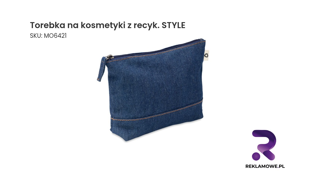 Torebka na kosmetyki wykonana z recyklingu, stylowa i ekologiczna