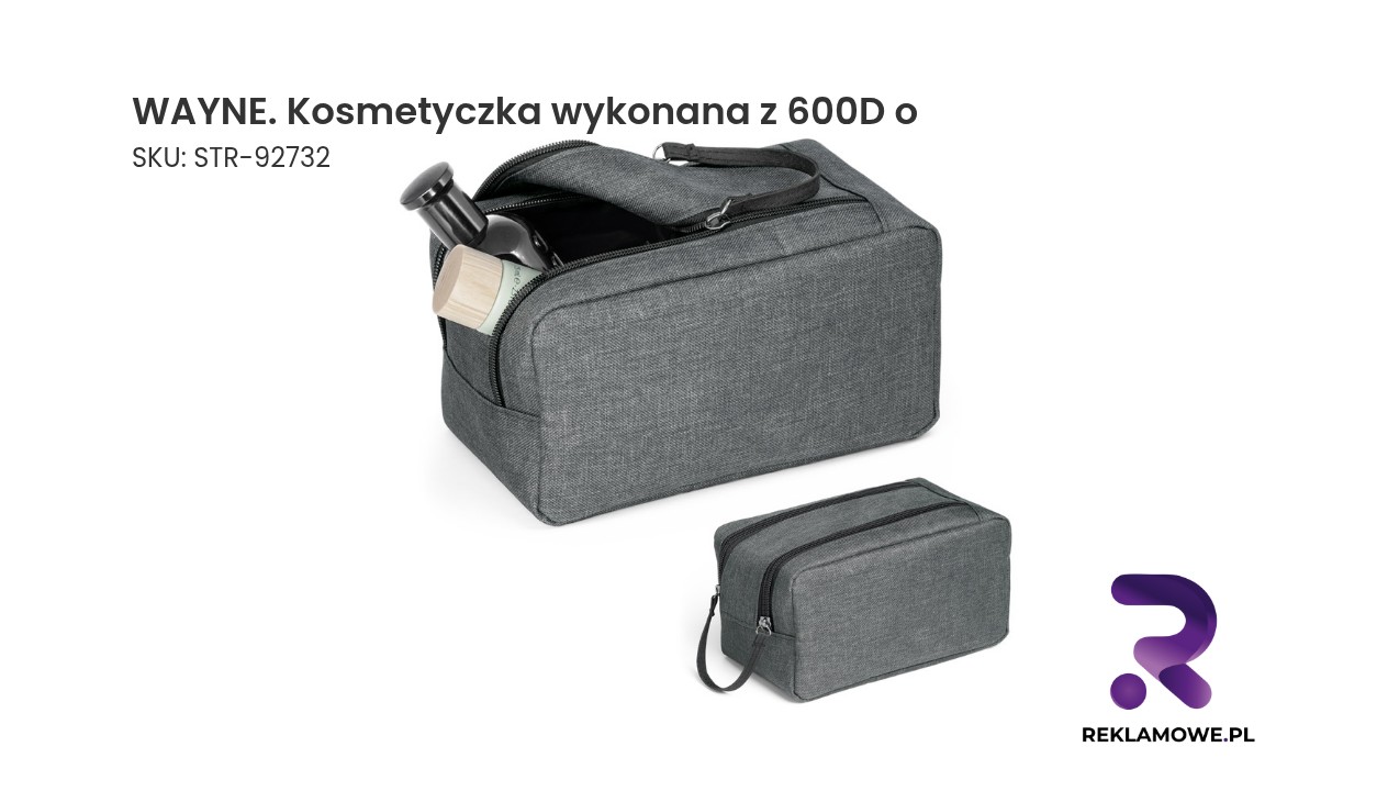 Kosmetyczka WAYNE wykonana z materiału 600D