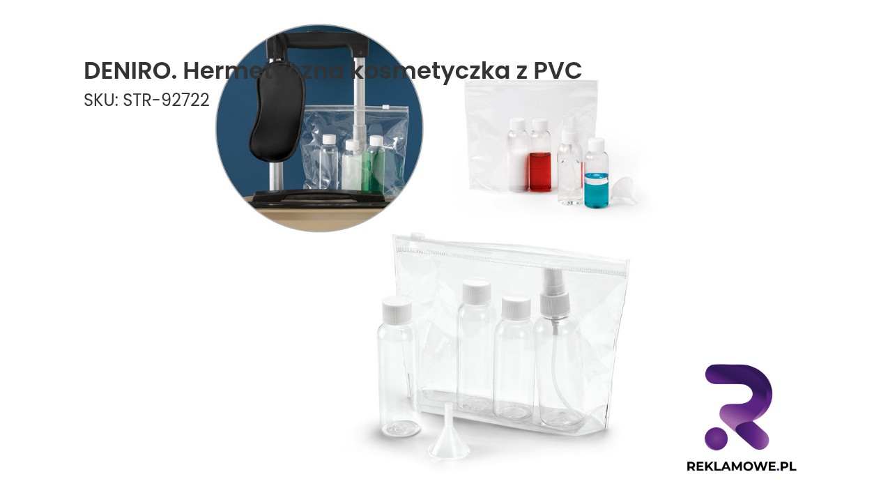 DENIRO. Hermetyczna kosmetyczka z PVC DENIRO hermetyczna kosmetyczka z PVC
