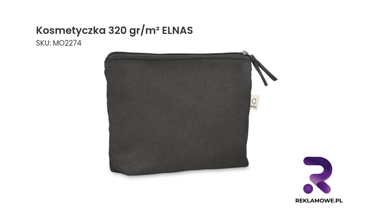 Kosmetyczka 320 gr/m² ELNAS – praktyczna kosmetyczka z wytrzymałego materiału