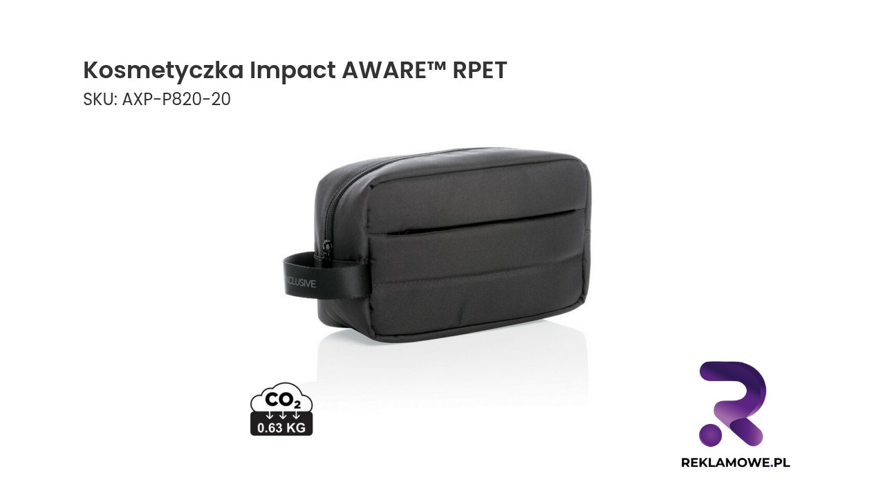Kosmetyczka Impact AWARE™ RPET Kosmetyczka Impact AWARE RPET – ekologiczna kosmetyczka z recyklingowanego materiału