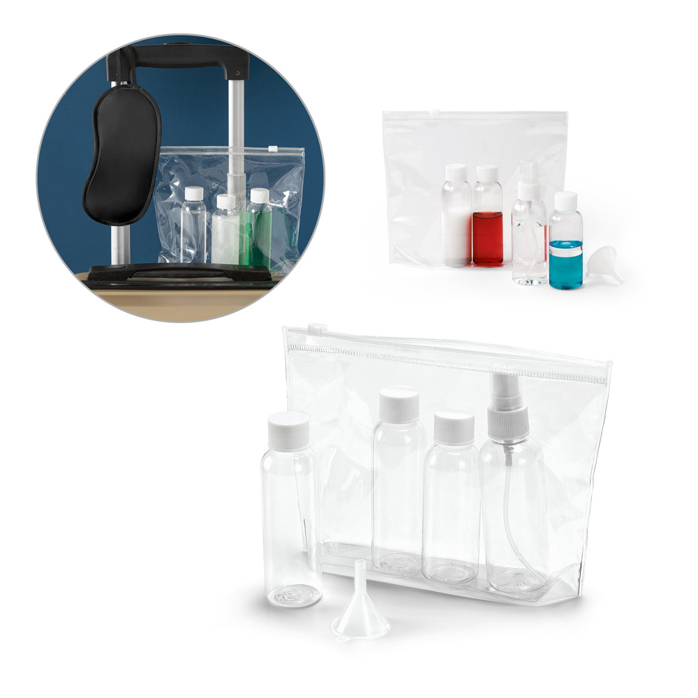 DENIRO. Hermetyczna kosmetyczka z PVC 92722_set