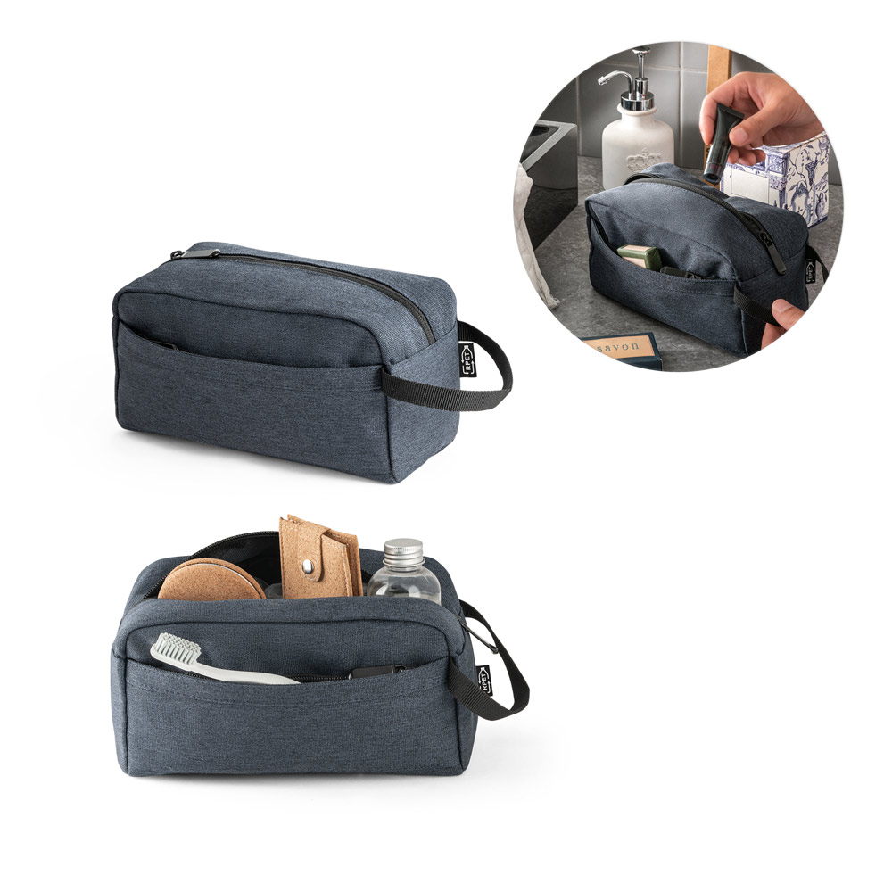 REPURPOSE BAG. Kosmetyczka z poliestru 600D pochodzącego z recyklingu 92078_set