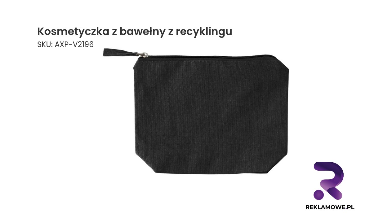 Kosmetyczka z bawełny z recyklingu Kosmetyczka wykonana z recyklowanej bawełny
