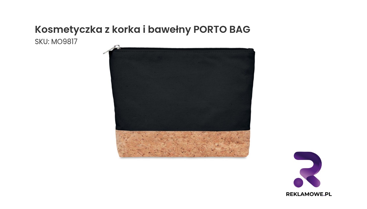 Kosmetyczka z korka i bawełny PORTO BAG – ekologiczna kosmetyczka podróżna