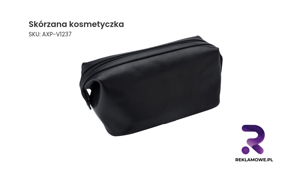 Skórzana kosmetyczka Elegancka skórzana kosmetyczka